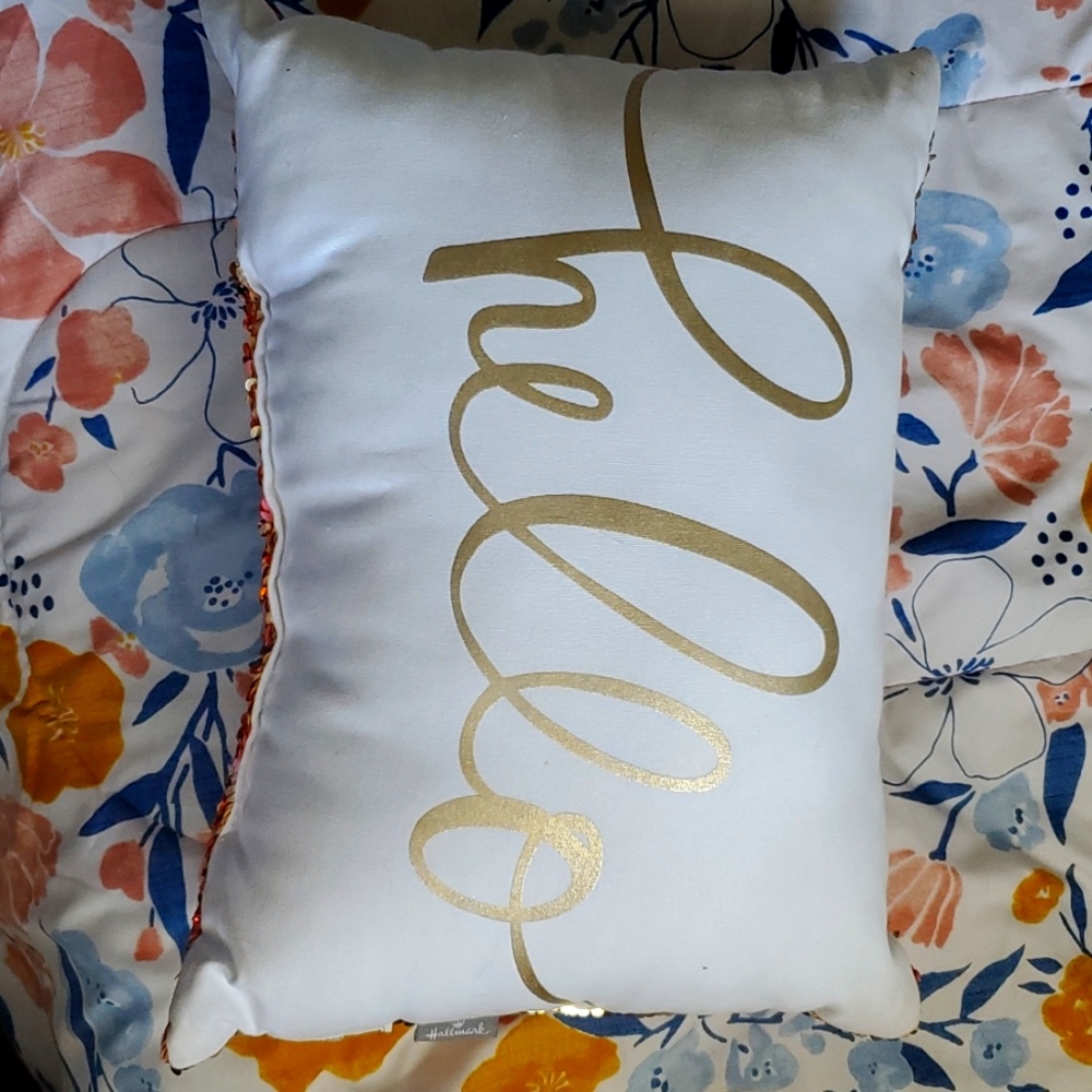 Hallmark Reversable Sequin Pillow